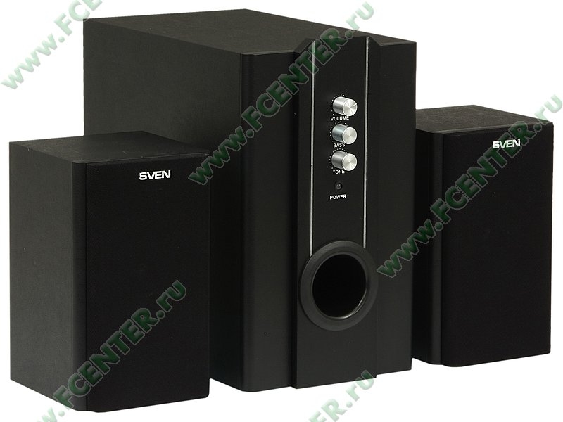 Колонки Sven SPS-820 (2.1, 18Вт+2х10Вт RMS) <черные>