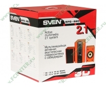 Колонки Sven SPS-820 (2.1, 18Вт+2х10Вт RMS) <черные>