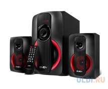Колонки Sven MS-304 <2.1, 20Вт+2х10Вт RMS, USB, SD, ПДУ> (черно-красные)