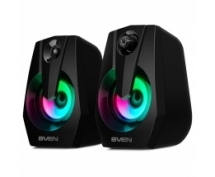 Колонки Sven 370 <2.0, 2x3 Вт RMS, USB, RGB> (черные)