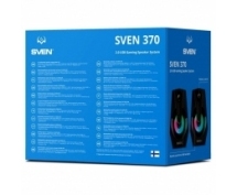 Колонки Sven 370 <2.0, 2x3 Вт RMS, USB, RGB> (черные)