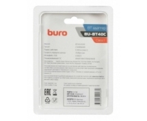 Адаптер Bluetooth USB Buro BU-BT40C (BT4.0+EDR класс1)