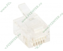 Разъем RJ-11/RJ-12 телефонный 6P6C