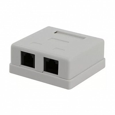 Розетка RJ-45 8P8C для сети 5E (NAS214) экранированная двойная