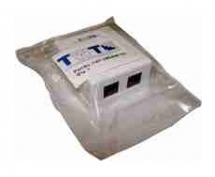 Розетка TWT (TWT-SM2-4512-WH) настенная 1 порт RJ-45 категории 5е и 1 порт RJ-12. UTP. белая
