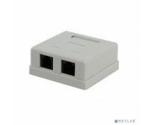 Розетка Cablexpert RJ45+RJ11 кат.5e UTP внешняя 2 порта, NA-TA/1