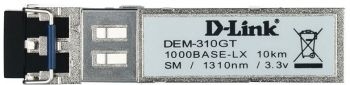Трансивер D-Link 310GT/A1A (1000Base-LX, SFP, SM 9/125, duplex LC, 10km)