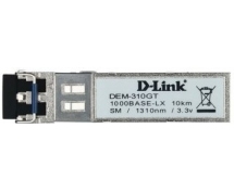 Трансивер D-Link 310GT/A1A (1000Base-LX, SFP, SM 9/125, duplex LC, 10km)