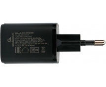 Зарядное устройство USB Cablexpert (MP3A-PC-43) <QC3.0, 30Вт, 3А, 1xUSB, 1xType-C> (черный)