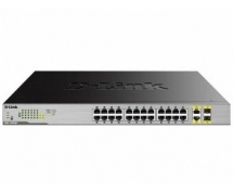 Коммутатор D-Link DGS-1026MP/A1A (24x10/100/1000Base-T с поддержкой PoE, 2x100/1000Base-T/SFP)
