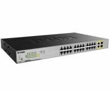 Коммутатор D-Link DGS-1026MP/A1A (24x10/100/1000Base-T с поддержкой PoE, 2x100/1000Base-T/SFP)