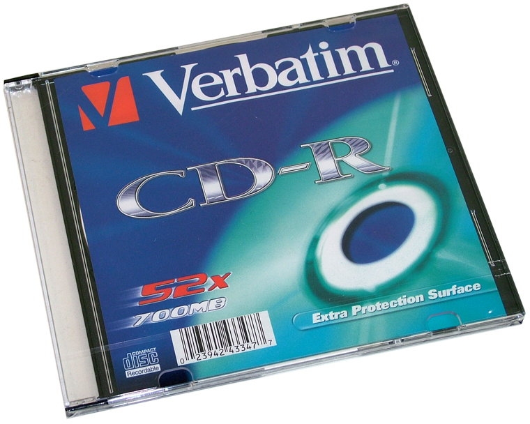 Диск CD-R 700Mb Verbatim 52x (43347) <Slim>