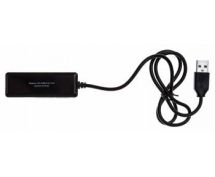 Разветвитель USB 2.0 Buro (BU-HUB4-0.5L-U2.0) 4xUSB2.0 (черный)