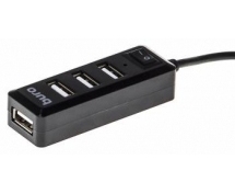 Разветвитель USB 2.0 Buro (BU-HUB4-0.5L-U2.0) 4xUSB2.0 (черный)