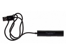 Разветвитель USB 2.0 Buro (BU-HUB4-0.5R-U2.0) 4xUSB2.0 (черный)