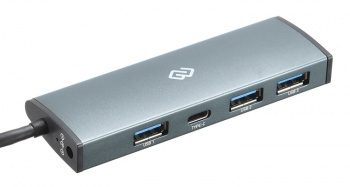 Разветвитель USB 3.0 Type-C Digma HUB-3U3.0С-UC-G (3xUSB3.0 + 1xType-C)
