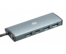 Разветвитель USB 3.0 Type-C Digma HUB-3U3.0С-UC-G (3xUSB3.0 + 1xType-C)