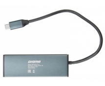 Разветвитель USB 3.0 Type-C Digma HUB-3U3.0С-UC-G (3xUSB3.0 + 1xType-C)