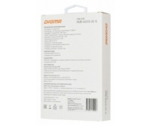 Разветвитель USB 3.0 Type-C Digma HUB-4U3.0-UC-G (4xUSB3.0)