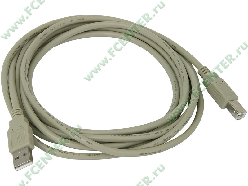 Кабель USB 2.0 A(m) - B(m) 3.0m