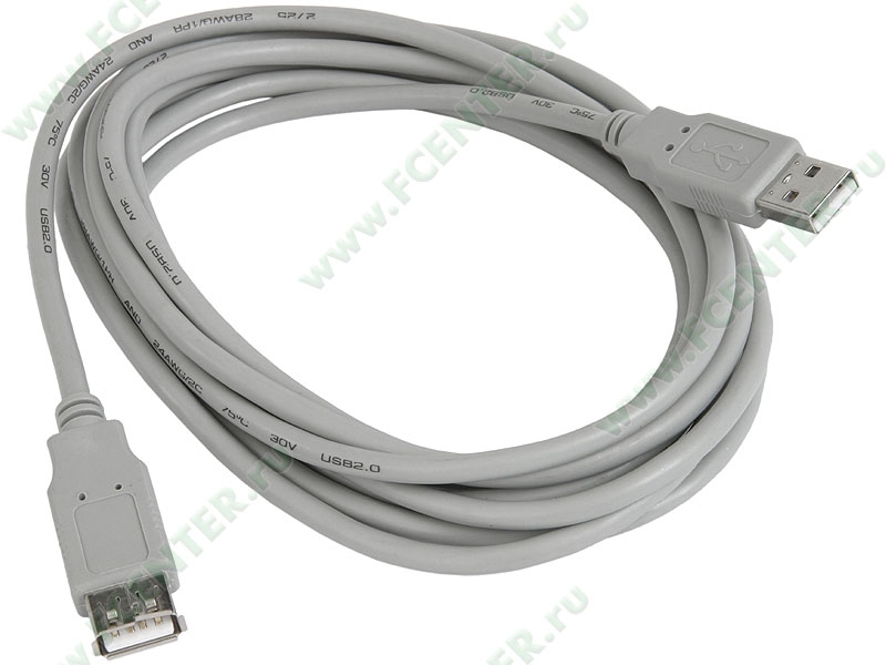 Кабель USB 2.0 A(m) - A(f)  3.0m