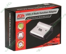 Адаптер USB 2.0 A(m) - SATA/IDE Agestar (FUBCA/P) <с блоком питания>