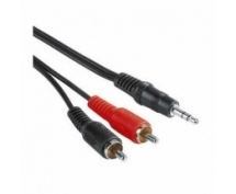 Кабель аудио 3.5(m) - 2xRCA(m)  2.5м Gembird Cablexpert (CCA-458-2.5M)