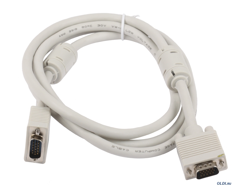 Кабель D-Sub(m) - D-Sub(m)  1.8м Gembird Cablexpert (CC-PPVGA-6) Premium (белый)