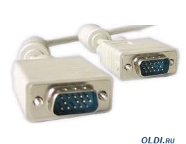 Кабель D-Sub(m) - D-Sub(m) 15.0м Gembird Cablexpert (СС-PPVGA-15M) Premium (белый)