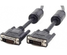 Кабель DVI-D(m) - DVI-D(m)  1.8м Gembird Cablexpert (CC-DVI2-BK-6) <Dual Link> (черный)