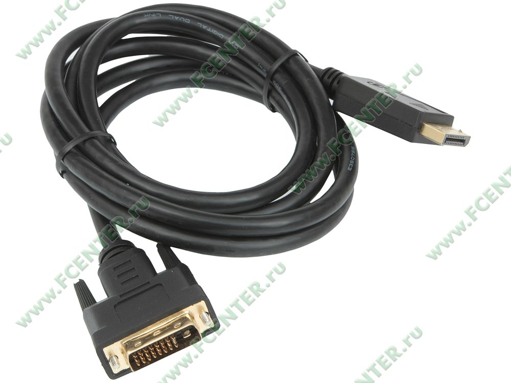 Кабель DP(m) - DVI(m)  1.8м Gembird Cablexpert (CC-DPM-DVIM-1.8M) (черный)