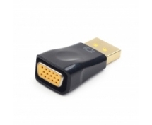 Переходник DP(m) - D-Sub(f) Gembird Cablexpert (A-DPM-VGAF-01) (черный)