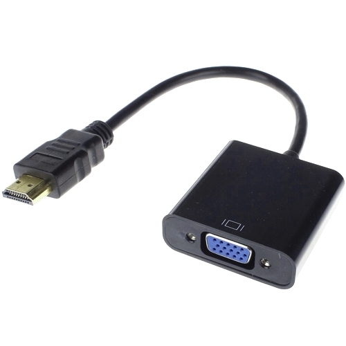 Переходник HDMI(m) - D-Sub(f) Gembird Cablexpert (A-HDMI-VGA-04) 0.15м