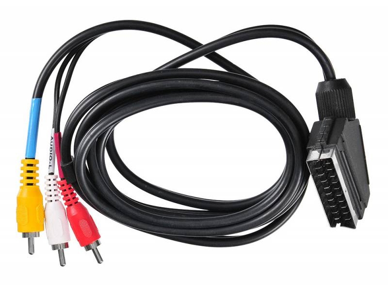 Кабель SCART-3xRCA 2.0m Buro (BSC005-2)