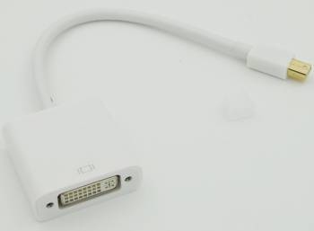 Переходник mini-DP(m) - DVI(f) (белый)