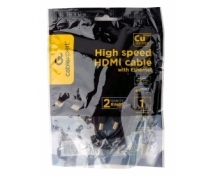 Кабель HDMI(m) - HDMI(m)  1.0м Gembird Cablexpert (CCF2-HDMI4-1M) v2.0 (черный)