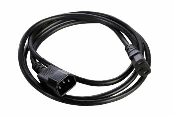 Кабель питания с заземлением IEC 60320 C13/IEC 60320 C14, 10 А / 250 В (3 x 1,0), длина 1,8 м