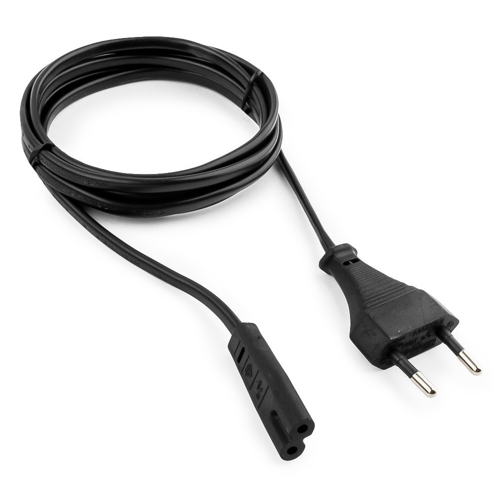 Кабель питания  1.0м Cablexpert (PC-184-VDE-1M) VDE 0.75мм для ноутбуков (CEE 7/16-C7) <2-pin>
