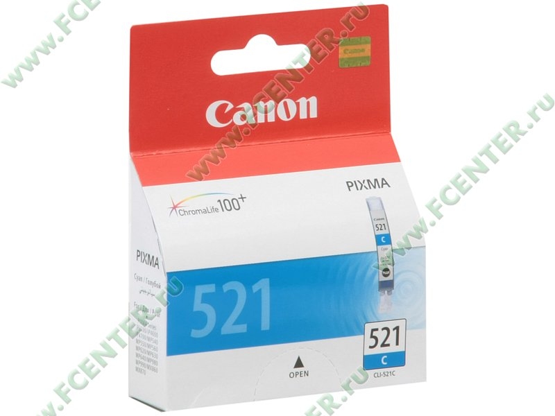 Картридж CANON CLI-521C <iP3600/4600/4700/MP540/550/620/630/640/660/980/990> <голубой>
