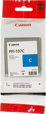 Картридж CANON PFI-107C для Canon iPF680/685/780/785 (130ml) синий