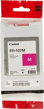 Картридж CANON PFI-107M для Canon iPF680/685/780/785 (130ml) пурпурный