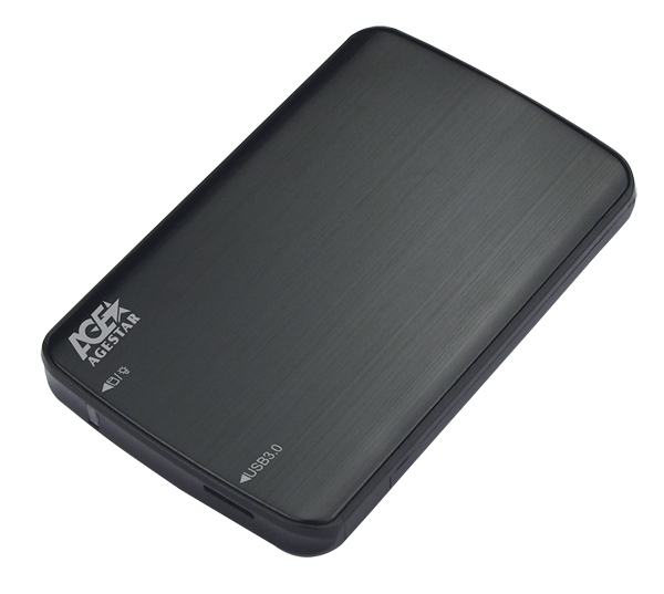 Контейнер для жесткого диска Agestar 3UB2A12 <SATA, 1x2.5", USB 3.0> <черный>