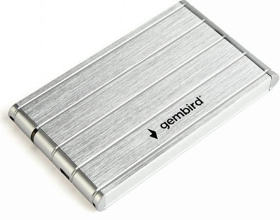 Контейнер для жесткого диска Gembird EE2-U3S-5-S <SATA, 1x2.5", USB 3.0> (серебристый)