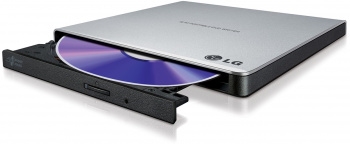 Дисковод внешний DVD+RW LG GP57ES40 <Slim> <USB 2.0> (серебристый)