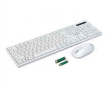 Комплект клавиатура+мышь Gembird KBS-6000-W <USB> беспроводной (белый)