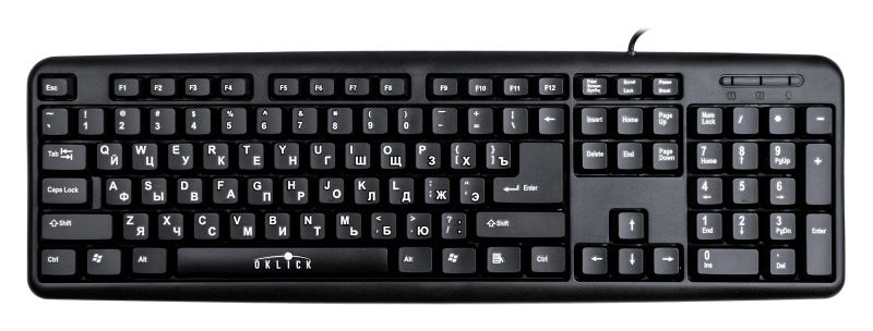 Клавиатура Oklick 180M <USB> (черная)