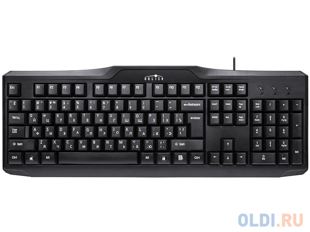 Клавиатура Oklick 170M <USB> (черная)