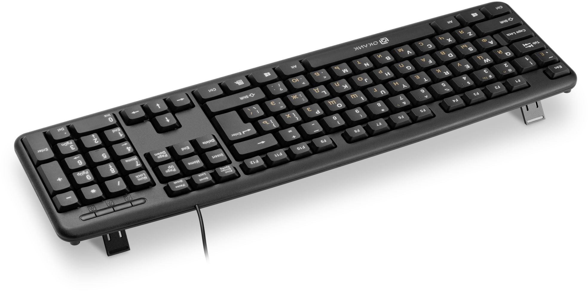 Клавиатура Oklick 130M <USB> (черная)