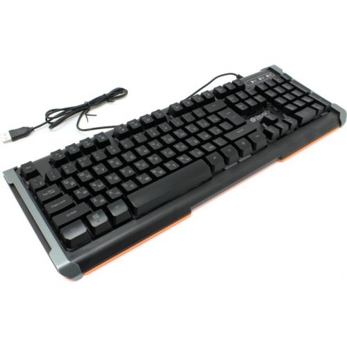 Клавиатура Oklick 717G BLACK DEATH <USB> LED (серо-черная)