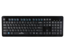 Клавиатура Oklick 870S Slim <USB> беспроводная (черная)
